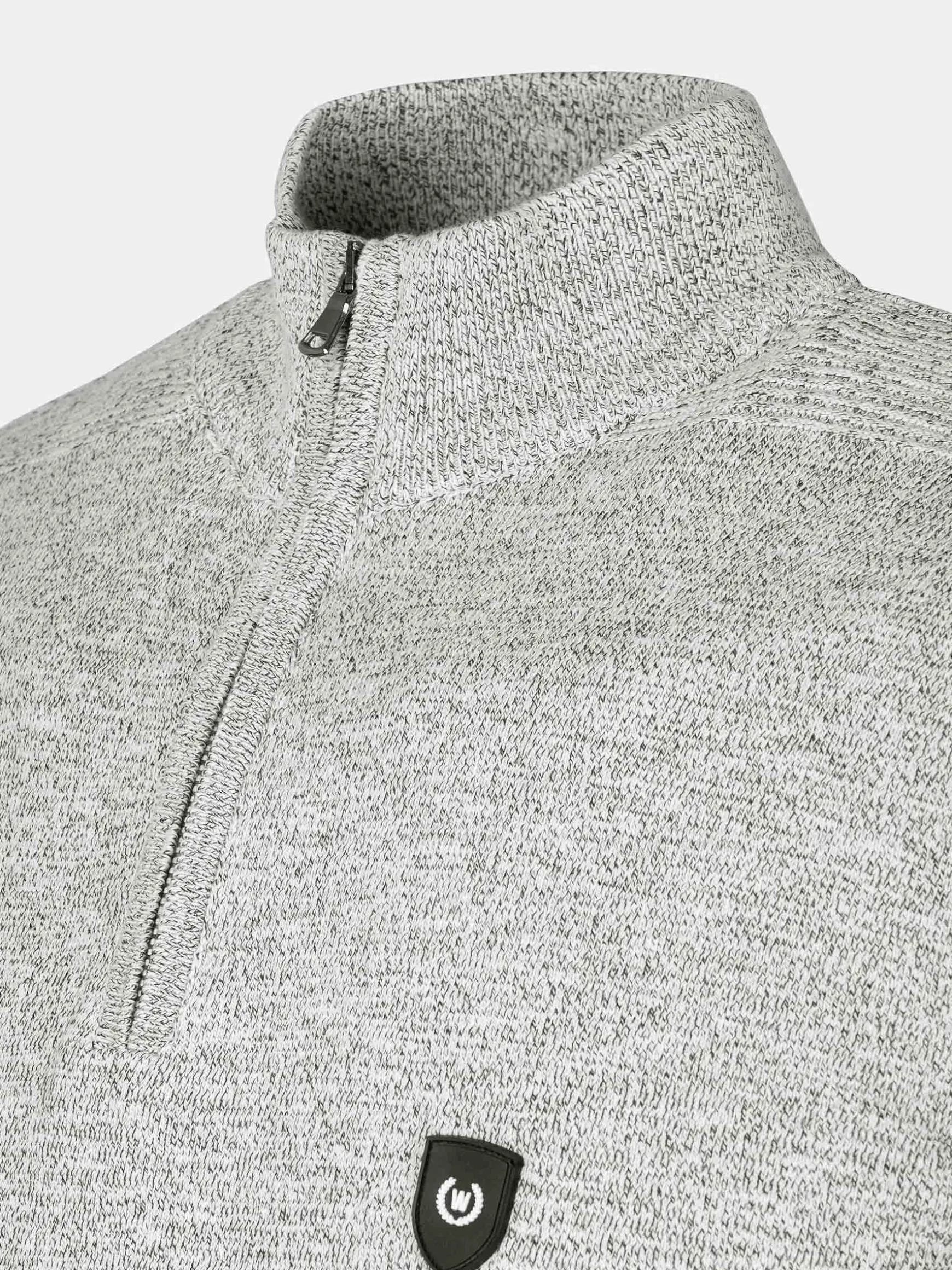 WAM DENIM Sweaters & Vesten*Sharon Half Zip Grey Sweater