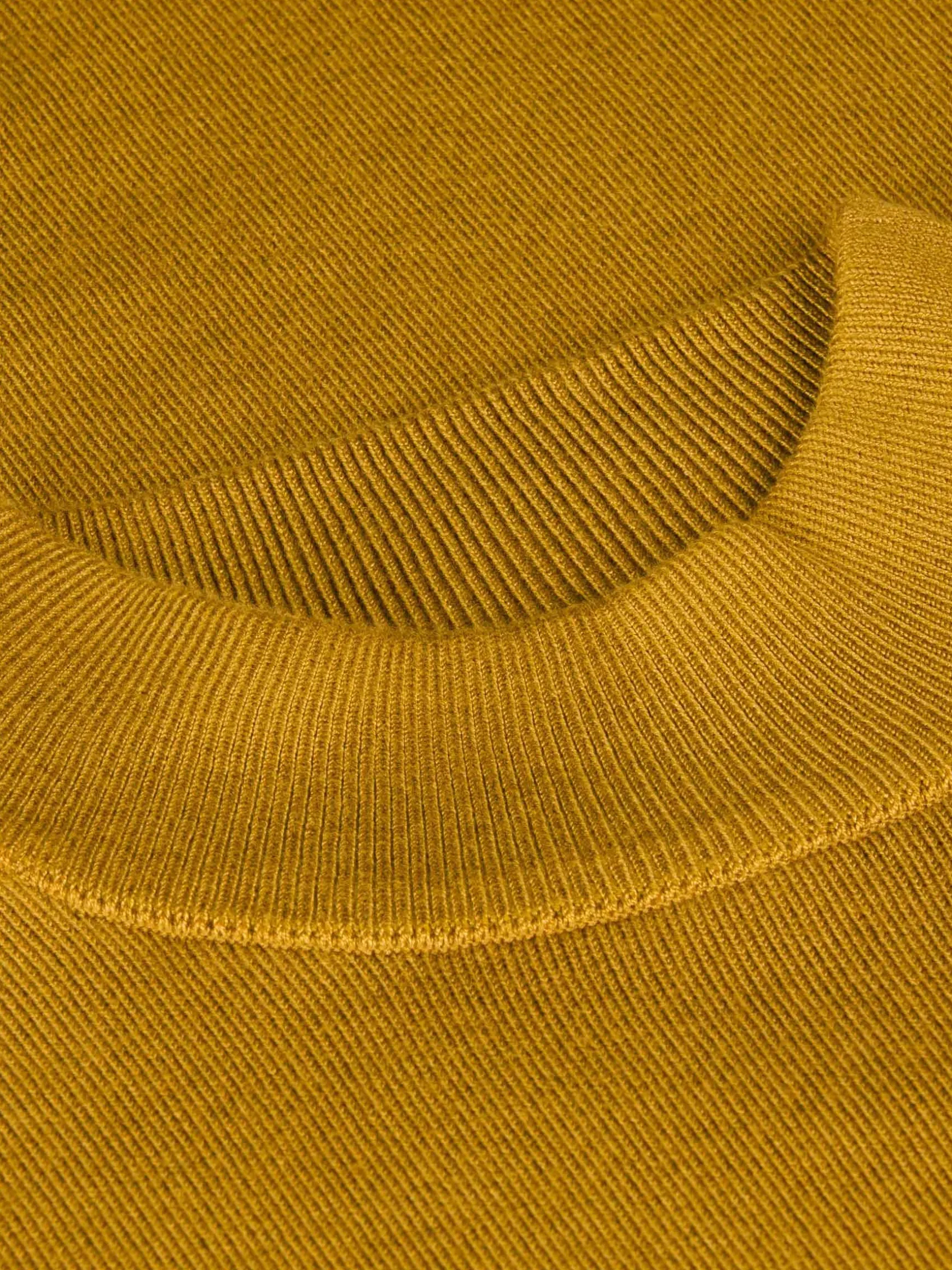 WAM DENIM Truien & Pullovers*Siena Round-Necked Dark Yellow Pullover