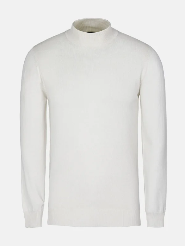 WAM DENIM Truien & Pullovers*Siena Round-Necked White Pullover