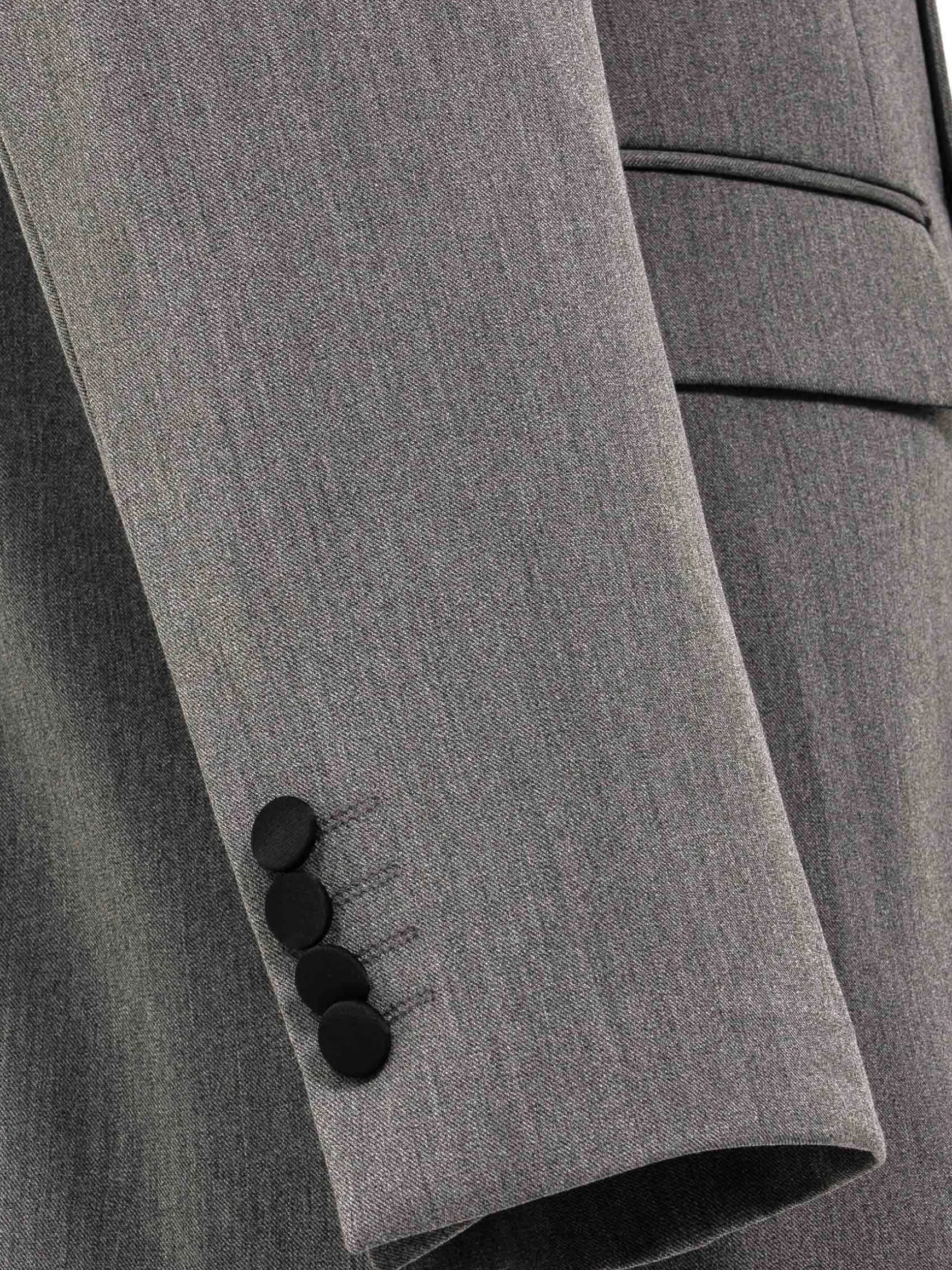 WAM DENIM Pakken & Maatwerk*Slim Fit Double Breasted Grey Colbert