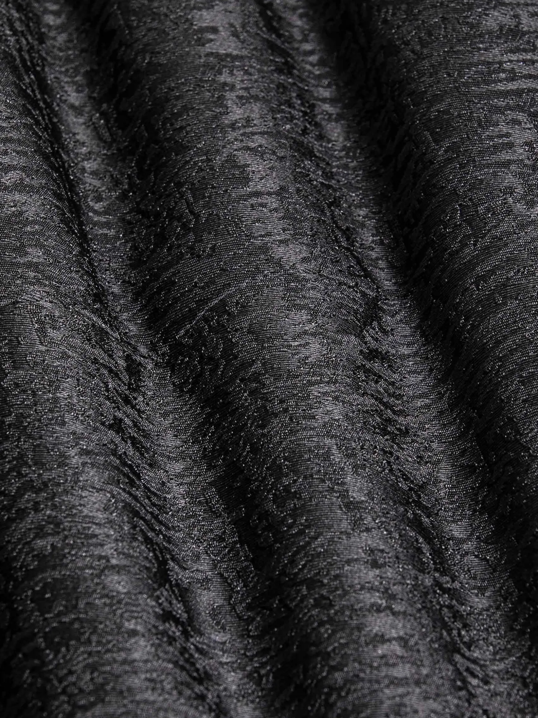 WAM DENIM Pakken & Maatwerk*Slim Fit Textured Black Tuxedo Colbert