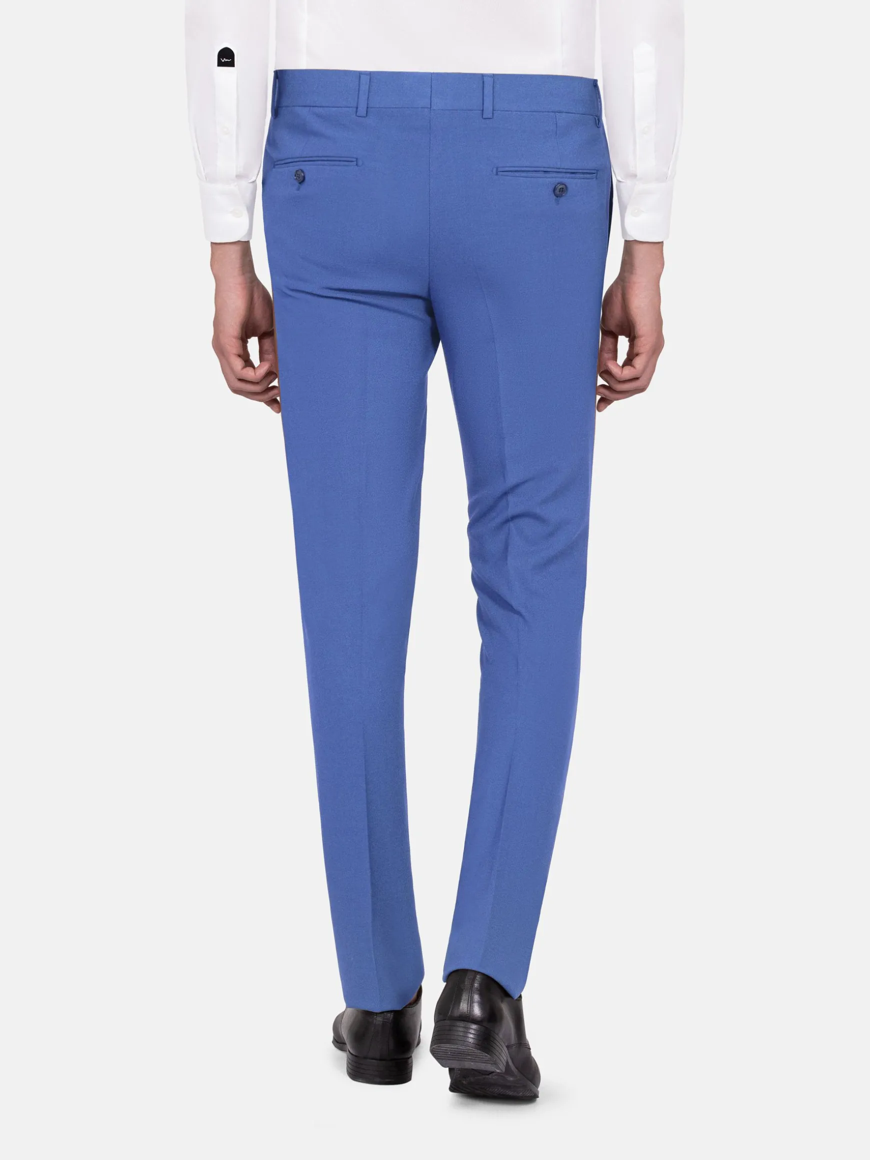 WAM DENIM Pakken & Maatwerk*Slim Fit Textured Indigo Pantalon