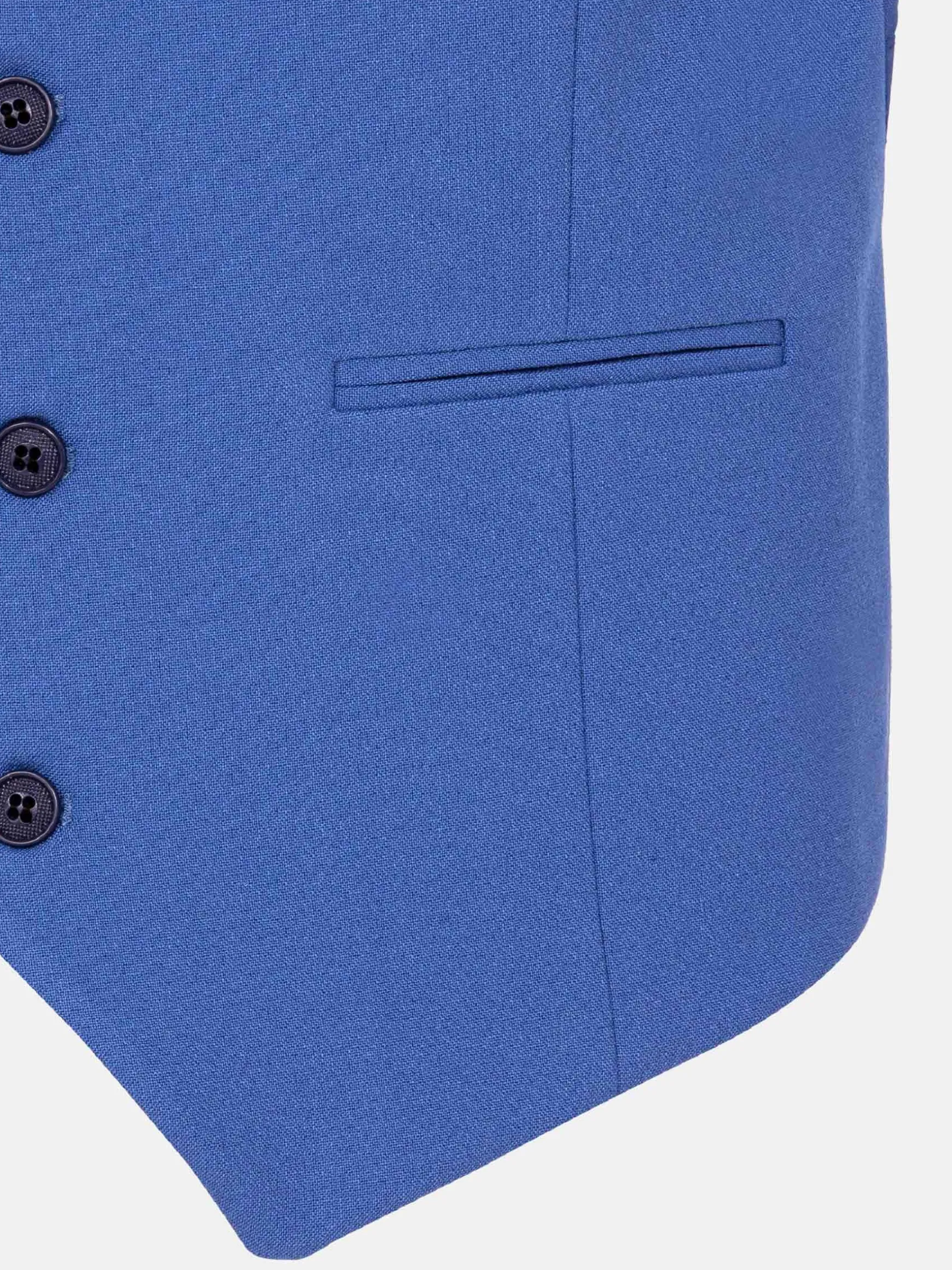 WAM DENIM Pakken & Maatwerk*Slim Fit Textured Indigo Gilet