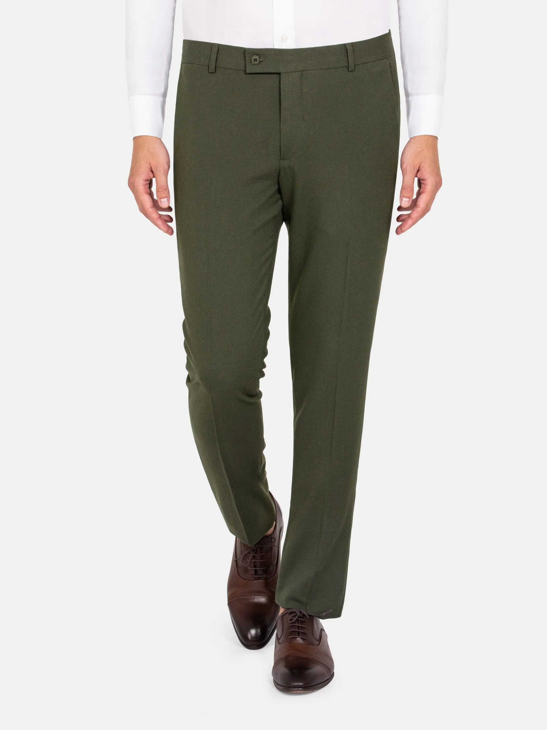 WAM DENIM Pakken & Maatwerk*Slim Fit Textured Khaki Pantalon