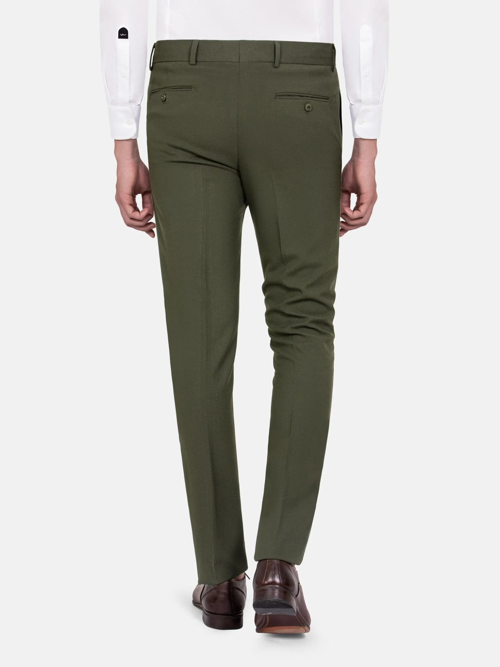 WAM DENIM Pakken & Maatwerk*Slim Fit Textured Khaki Pantalon