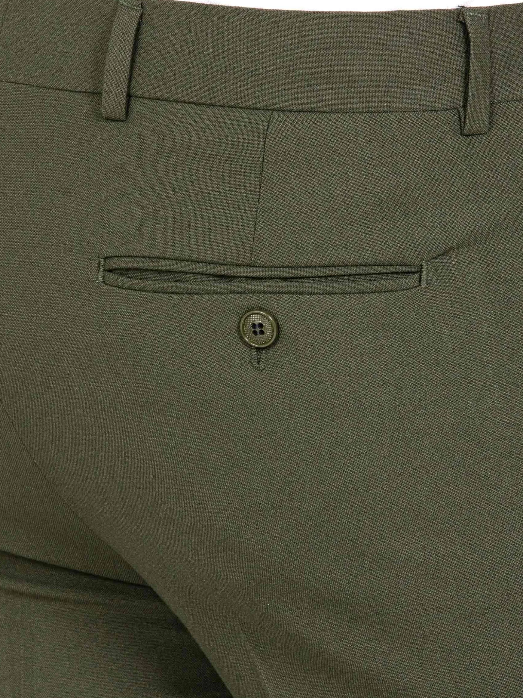 WAM DENIM Pakken & Maatwerk*Slim Fit Textured Khaki Pantalon