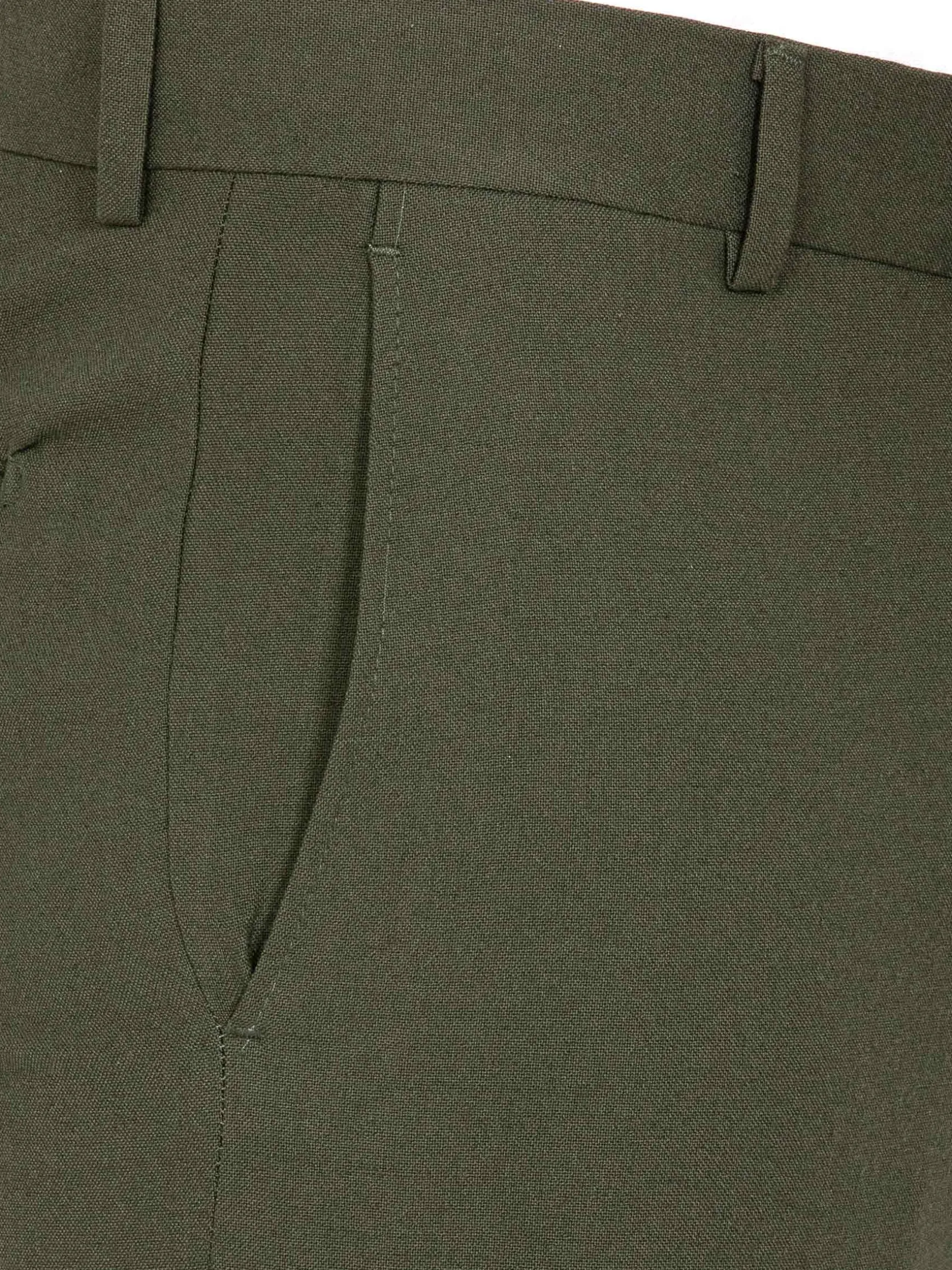 WAM DENIM Pakken & Maatwerk*Slim Fit Textured Khaki Pantalon