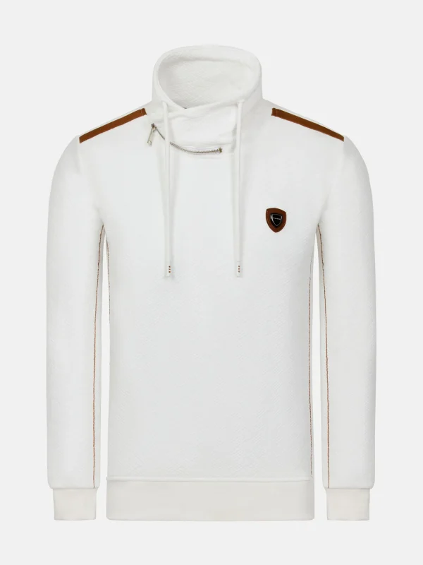 WAM DENIM Sweaters & Vesten*Solstice Slim Fit Off White Sweater