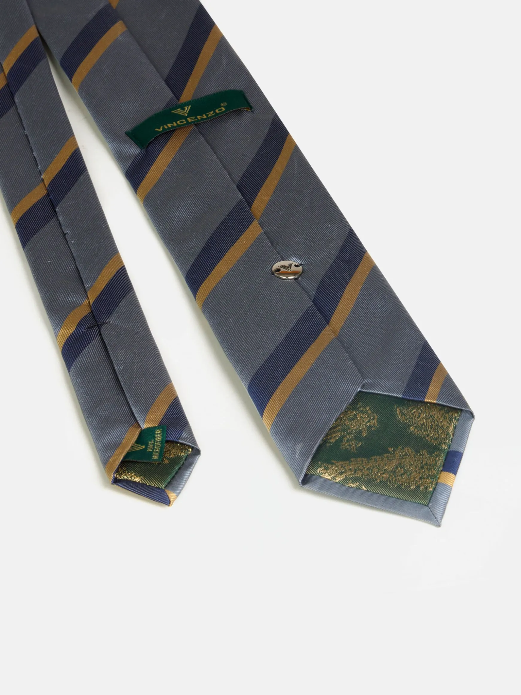 WAM DENIM Stropdassen*Stropdas S38 Anthracite Navy