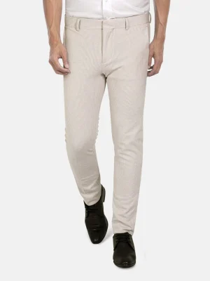 WAM DENIM Pakken & Maatwerk*Sur Mer Slim Fit Beige Pantalon