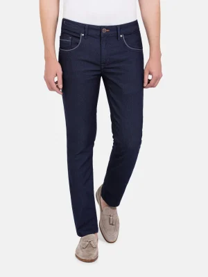 WAM DENIM Jeans*Swindon Stretch Slim Fit Dark Navy Jeans