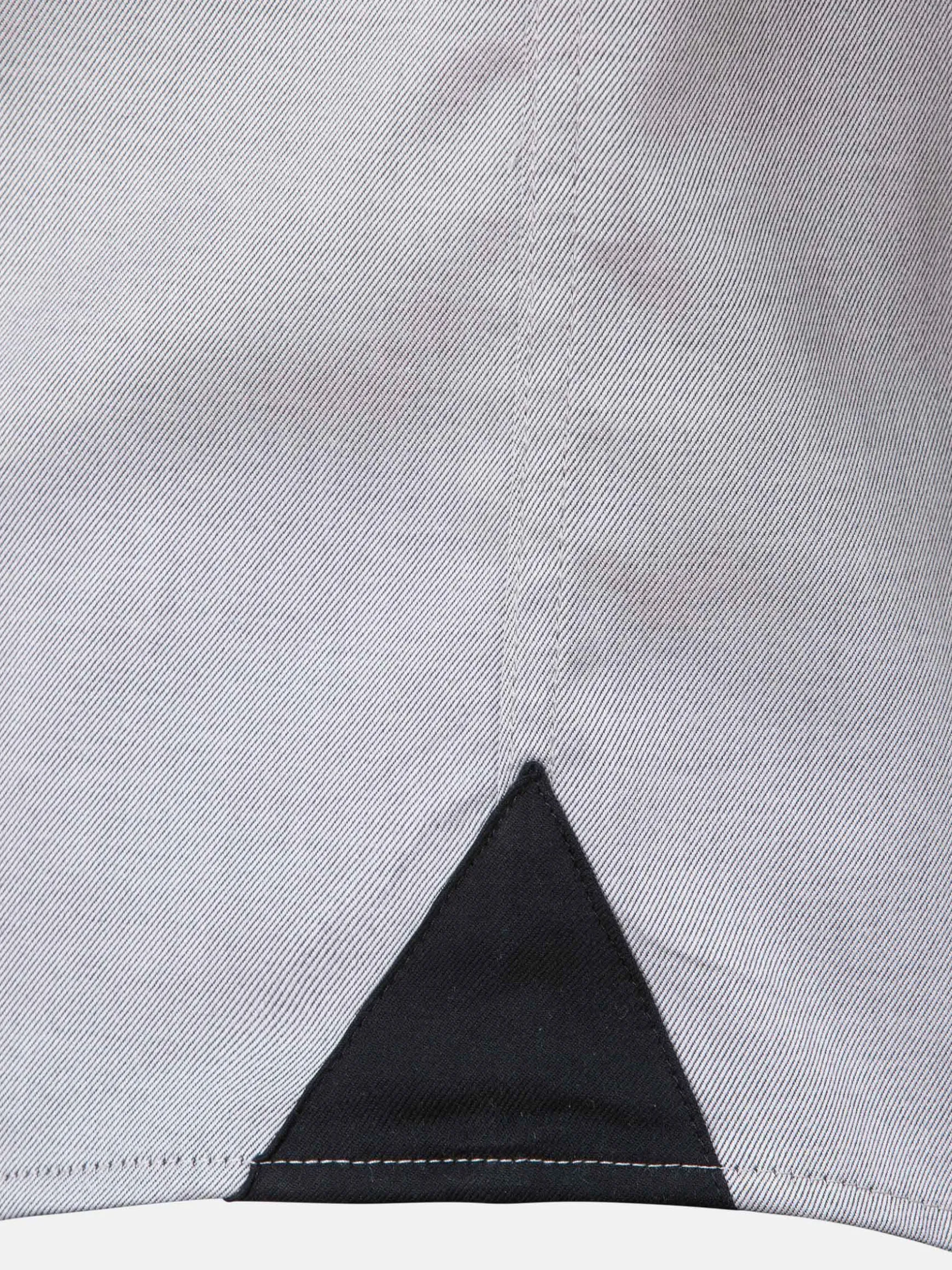 WAM DENIM Overhemd Lange Mouwen*Terrassa Solid Grey Overhemd Lange Mouw