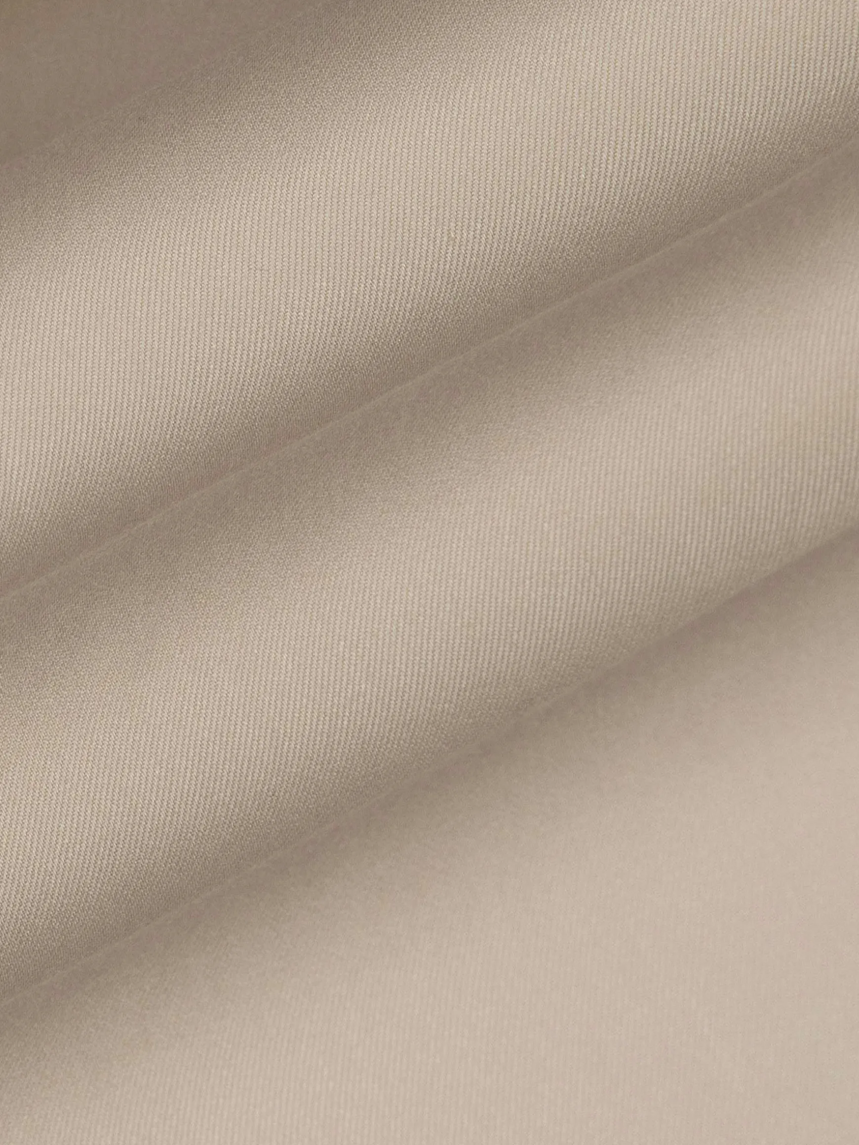 WAM DENIM Overhemd Lange Mouwen*Vercelli Solid Beige Overhemd Longe Mouw