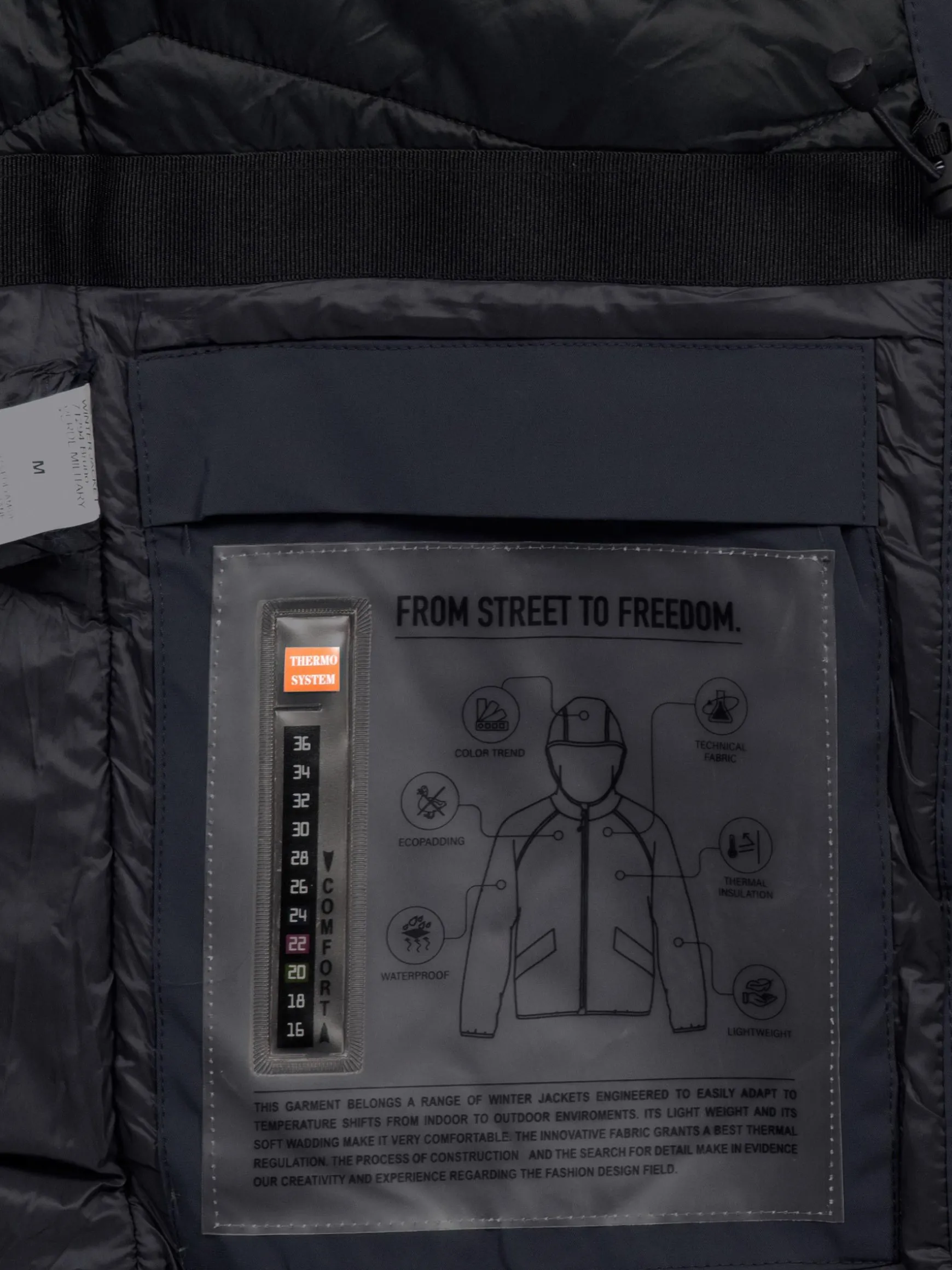 WAM DENIM Winterjassen*Verde Military Navy Winter Jassen