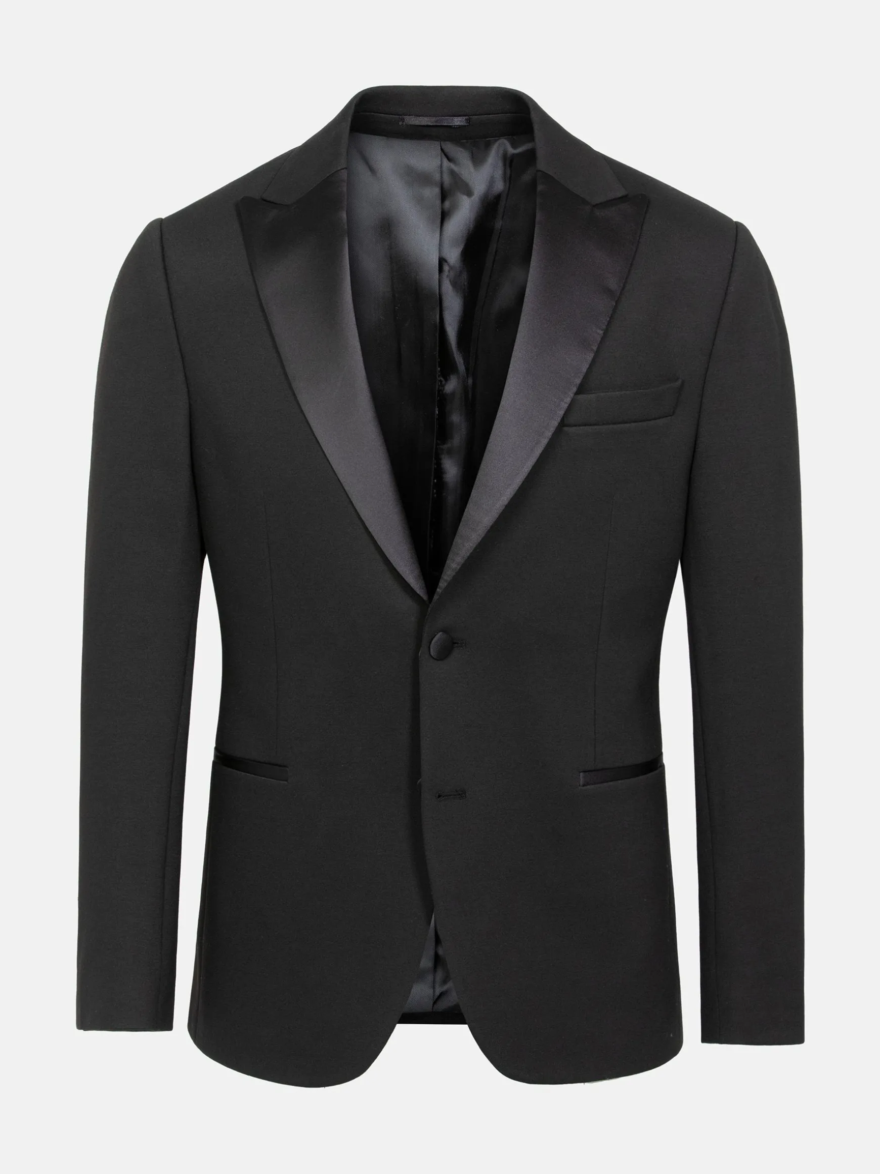 WAM DENIM Colberts & Blazers*Vihaan Classic tuxedo Black Colbert