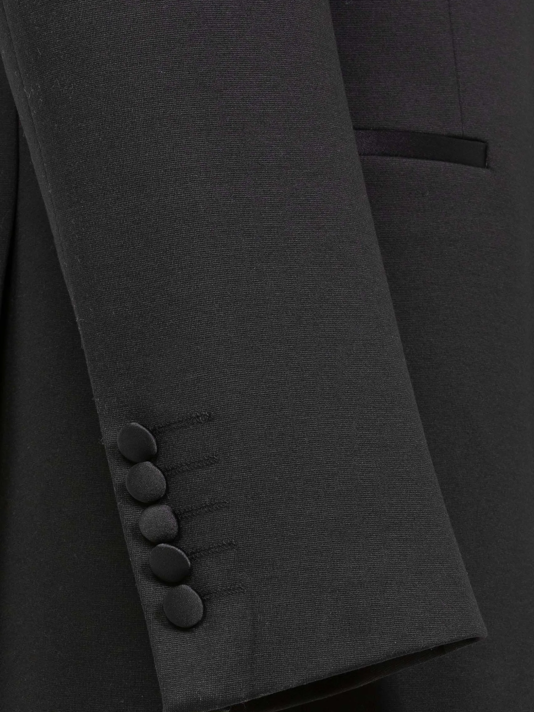 WAM DENIM Colberts & Blazers*Vihaan Classic tuxedo Black Colbert