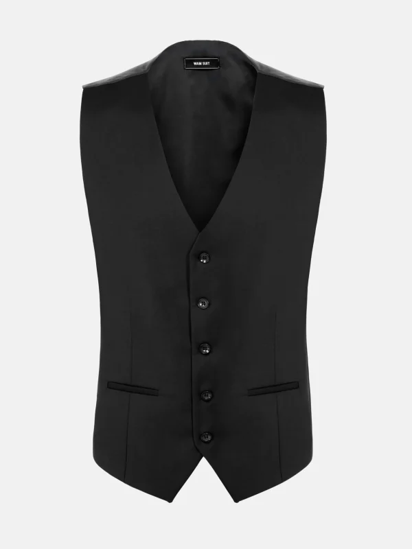 WAM DENIM Pakken & Maatwerk*Vittorio Black Gilet
