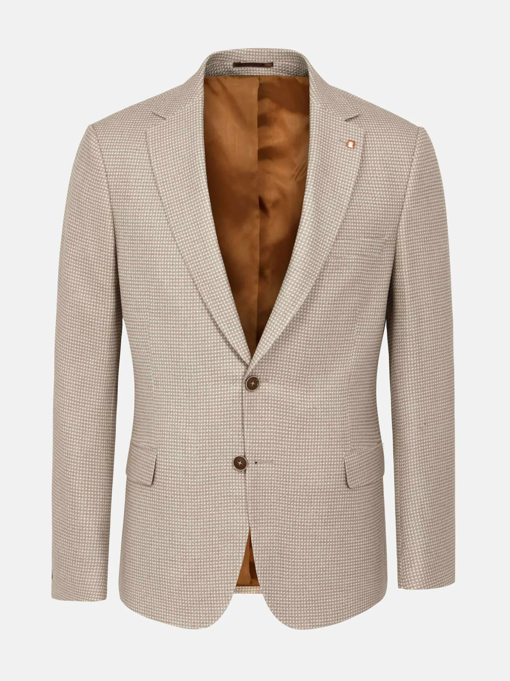 WAM DENIM Colberts & Blazers*Vivia Single breasted Check Dark Beige Colbert