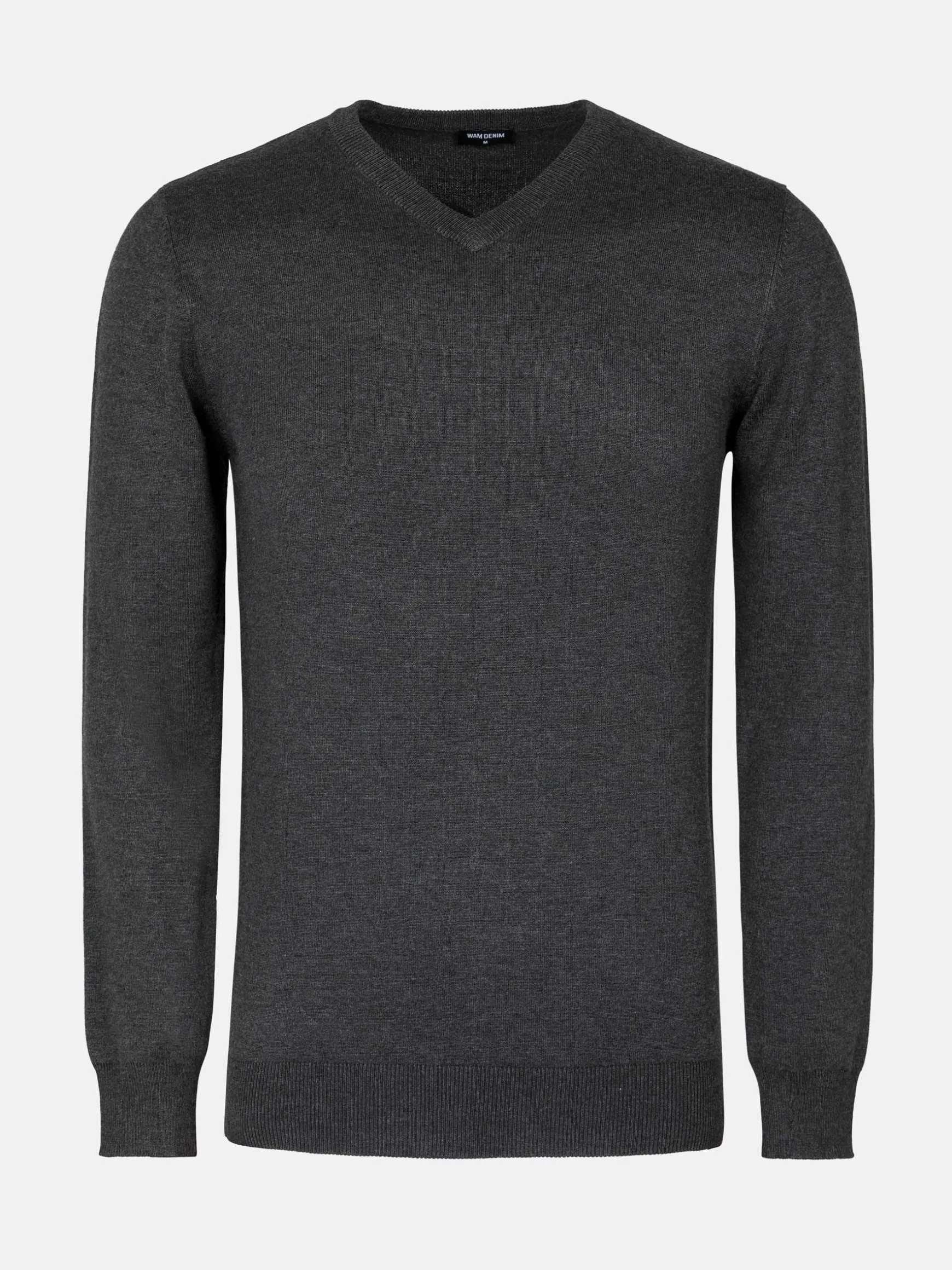 WAM DENIM Truien & Pullovers*V-Neck Anthracite Pullover