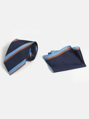 WAM DENIM Stropdassen*William Powell Black Grey Stropdas