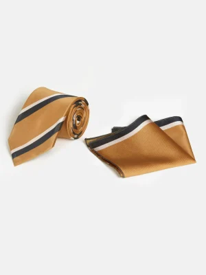 WAM DENIM Stropdassen*William Powell Black Orange Stropdas