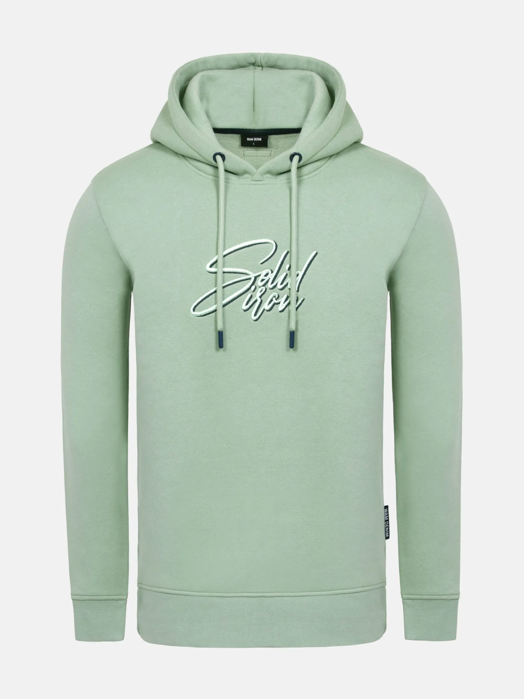 WAM DENIM Sweaters & Vesten*Zyon Light Green Hoodie Sweater