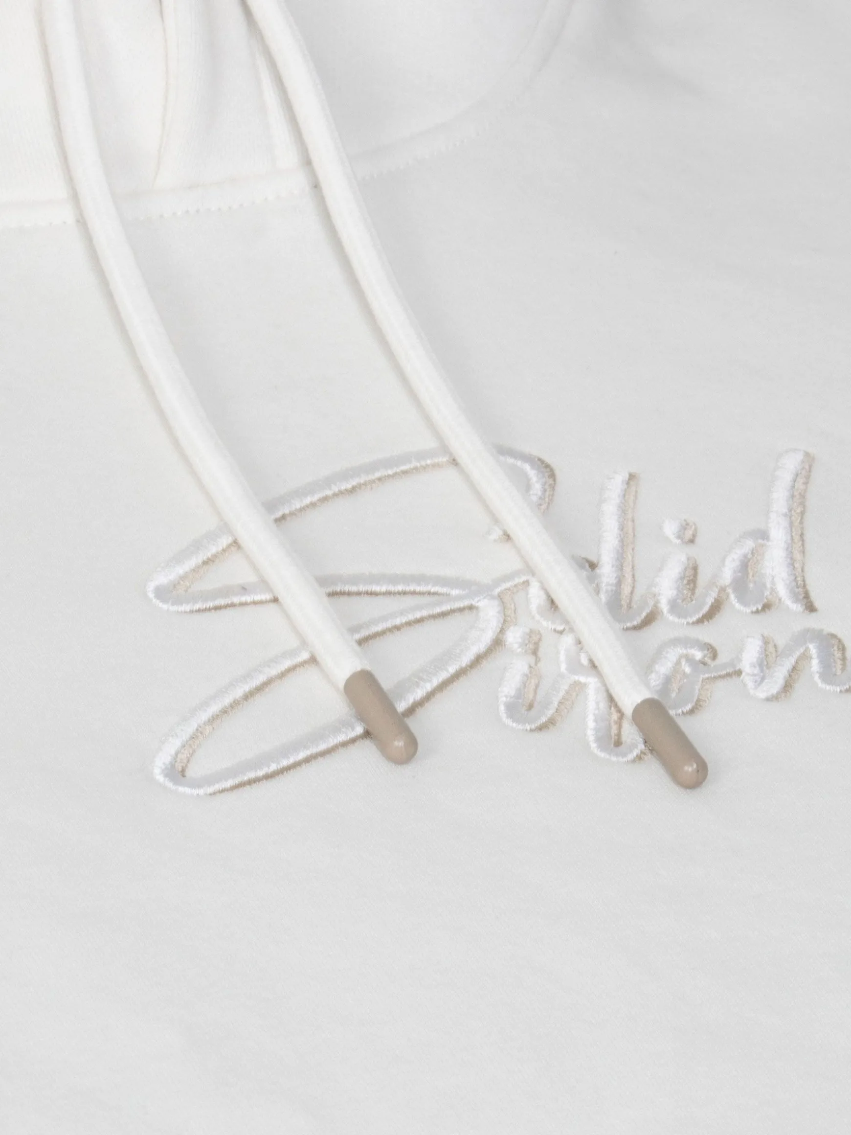 WAM DENIM Sweaters & Vesten*Zyon White Hoodie Sweater