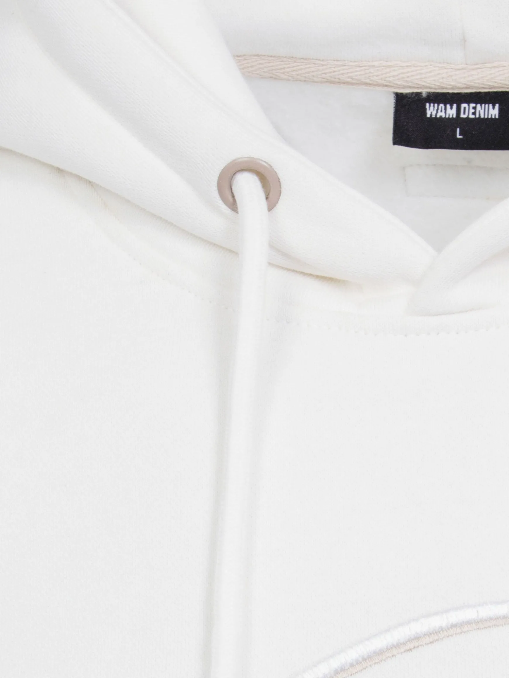 WAM DENIM Sweaters & Vesten*Zyon White Hoodie Sweater